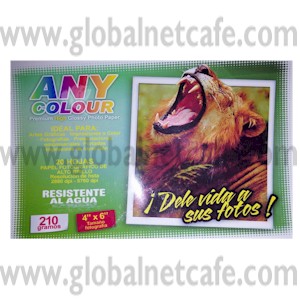 PAPEL FOTOGRAFICO GLOSSY 4"X6" 120GMS.50HOJAS 100% Nuevo