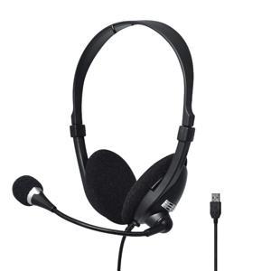 AUDIFONO CON MICROFONO  DIADEMA UNNO TEKNO HS7205BK USB ACE5 NEGRO 100% Nuevo