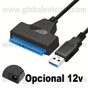 Z ADAPTADOR SATA A USB 2.5 Y 3.5 USANDO ADAPTADOR 12V SI INCLUIDO 100% Nuevo